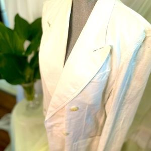 Liz Claiborne Sport Blazer. White Linen. Size 8.
